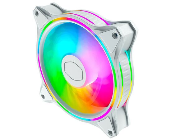 Кулер для корпуса CoolerMaster MASTERFAN MF120 HALO WHITE EDITION (MFL-B2DW-18NPA-R1), изображение 3 Кулер для корпуса CoolerMaster MASTERFAN MF120 HALO WHITE EDITION (MFL-B2DW-18NPA-R1), изображение 3