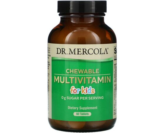 Мультивітамін Dr. Mercola Мультивітаміни для дітей, Chewable Multivitamin for Kids, 60 (MCL-01010)