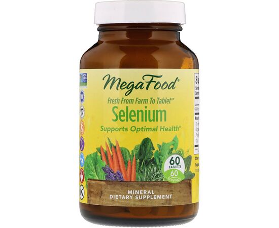 Минералы MegaFood Селен, Selenium, 60 таблеток (MGF-10186)