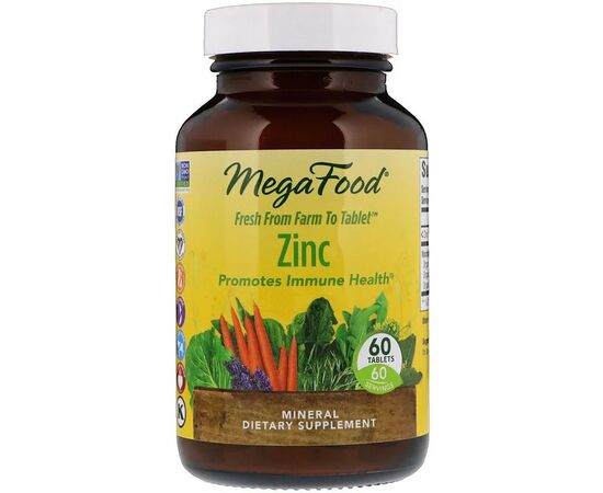 Минералы MegaFood Цинк, Zinc, 60 таблеток (MGF-10188)