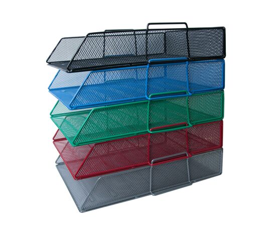 Лоток для паперів Buromax горизонтальний, металевий, сріблястий (BM.6254-24), зображення 2 Лоток для паперів Buromax горизонтальний, металевий, сріблястий (BM.6254-24), зображення 2