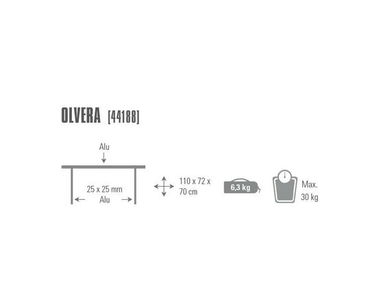 Туристический стол High Peak Olvera Silver (928991), изображение 2 Туристический стол High Peak Olvera Silver (928991), изображение 2