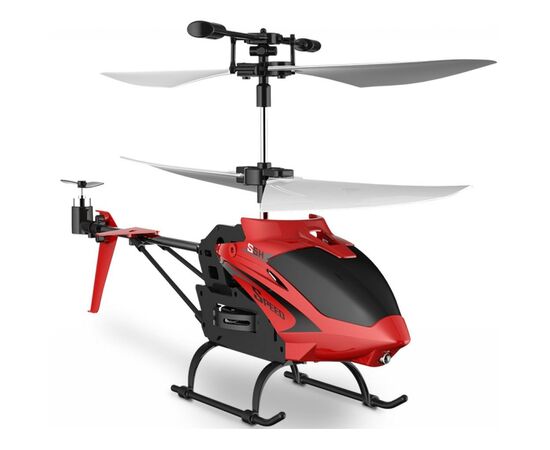 Радиоуправляемая игрушка Syma Вертолёт 2.4 ГГц 23 см со светом, барометром (S5H_red), изображение 2 Радиоуправляемая игрушка Syma Вертолёт 2.4 ГГц 23 см со светом, барометром (S5H_red), изображение 2