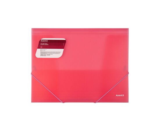 Папка на резинках Axent A4 600 мкм Transparent red (1501-24-A)
