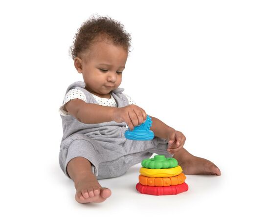 Развивающая игрушка Baby Einstein пирамидка Stack Teethe (12356), изображение 4 Развивающая игрушка Baby Einstein пирамидка Stack Teethe (12356), изображение 4