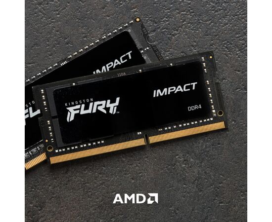Модуль памяти для ноутбука SoDIMM DDR4 32GB 3200 MHz Fury Impact Kingston Fury (ex.HyperX) (KF432S20IB/32), изображение 4 Модуль памяти для ноутбука SoDIMM DDR4 32GB 3200 MHz Fury Impact Kingston Fury (ex.HyperX) (KF432S20IB/32), изображение 4