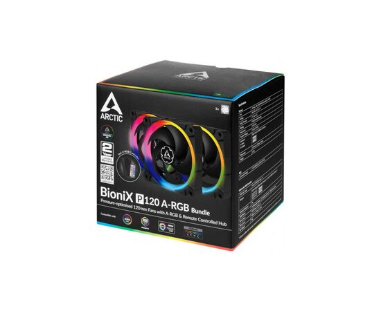 Кулер для корпуса Arctic P120 A-RGB 3x120mm ARGB (ACFAN00156A), изображение 8 Кулер для корпуса Arctic P120 A-RGB 3x120mm ARGB (ACFAN00156A), изображение 8