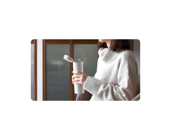 Термокружка Xiaomi MiJia Vacuum Flash 2 White 480 ml (MJBWB02WC White), изображение 6 Термокружка Xiaomi MiJia Vacuum Flash 2 White 480 ml (MJBWB02WC White), изображение 6