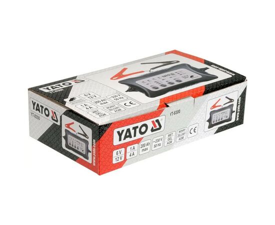 Зарядное устройство для автомобильного аккумулятора Yato YT-8300, изображение 2 Зарядное устройство для автомобильного аккумулятора Yato YT-8300, изображение 2