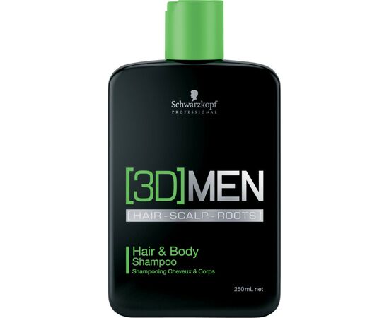 Шампунь Schwarzkopf Professional [3D]MEN для волос и тела 250 мл (4045787264487)