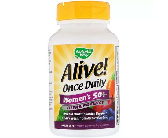 Мультивитамин Nature's Way Мультивитамины Для Женщин, Alive! Once Daily, Women's 50+ Mu (NWY-15692)