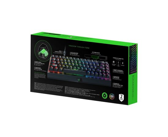 Клавиатура Razer BlackWidow V3 Mini Hyperspeed Green Switch RU (RZ03-03891600-R3R1), изображение 7 Клавиатура Razer BlackWidow V3 Mini Hyperspeed Green Switch RU (RZ03-03891600-R3R1), изображение 7