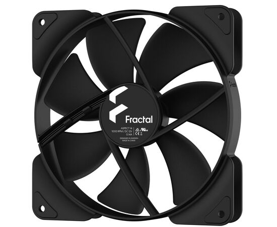 Кулер для корпуса Fractal Design Aspect 14 Black (FD-F-AS1-1401), изображение 2 Кулер для корпуса Fractal Design Aspect 14 Black (FD-F-AS1-1401), изображение 2