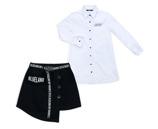 Кофта Blueland туника с юбкой (2825-140G-white), изображение 4 Кофта Blueland туника с юбкой (2825-140G-white), изображение 4