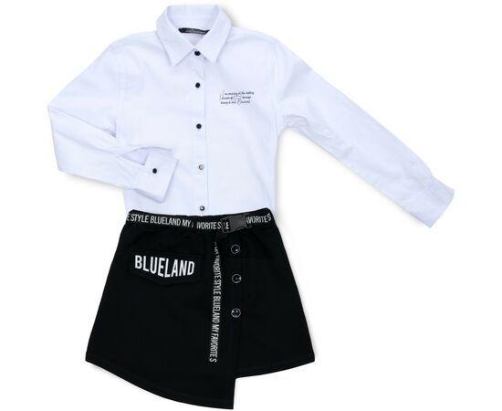 Кофта Blueland туніка зі спідницею (2825-140G-white)