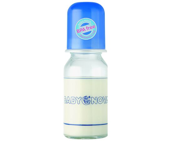Пляшечка для годування Baby-Nova скляна 125 мл (3960310)