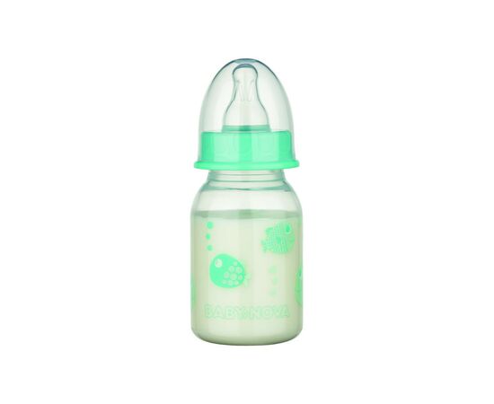Пляшечка для годування Baby-Nova Декор 120 мл Бірюзова (3960069)
