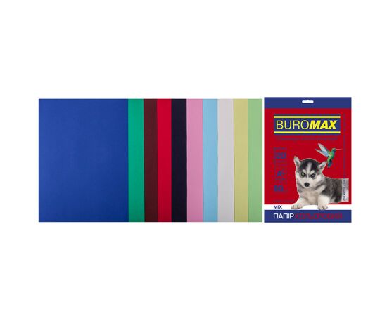 Бумага Buromax А4, 80g, DARK+PASTEL, 10colors, 20sh (BM.27211120-99)