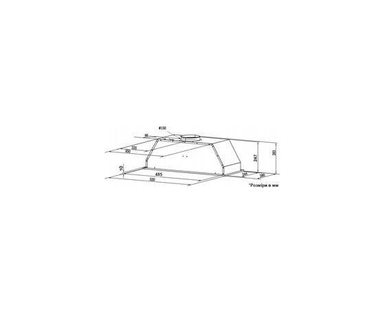 Вытяжка кухонная Interline SWAY BL A/60 GL/S, изображение 2 Вытяжка кухонная Interline SWAY BL A/60 GL/S, изображение 2
