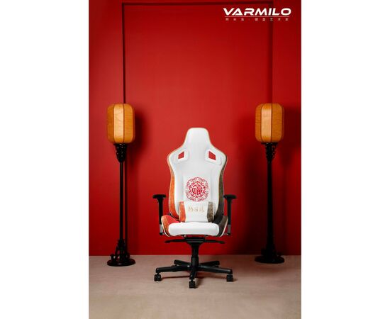 Кресло игровое Varmilo Oriental Charm Racing Black/White (RACB002-01), изображение 2 Кресло игровое Varmilo Oriental Charm Racing Black/White (RACB002-01), изображение 2