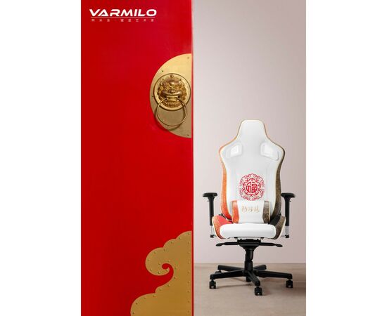 Кресло игровое Varmilo Oriental Charm Racing Black/White (RACB002-01), изображение 4 Кресло игровое Varmilo Oriental Charm Racing Black/White (RACB002-01), изображение 4