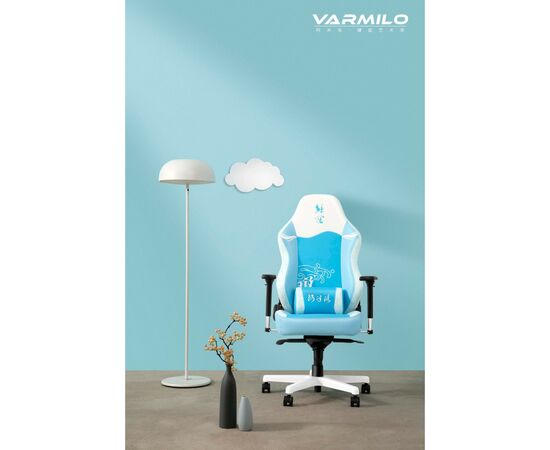 Кресло игровое Varmilo Sea Melody Racing Blue/White (RACA001-01), изображение 3 Кресло игровое Varmilo Sea Melody Racing Blue/White (RACA001-01), изображение 3