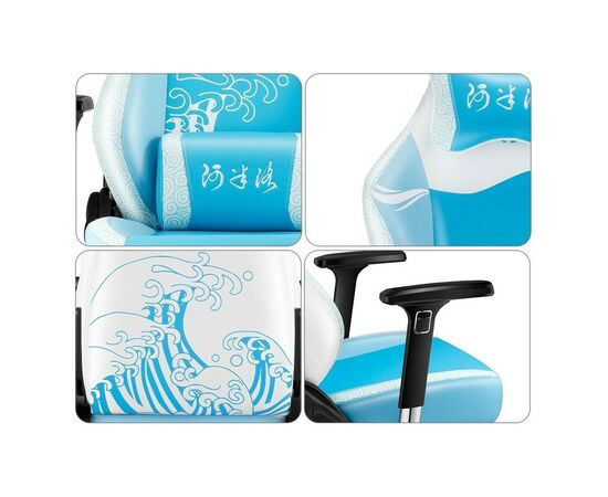 Кресло игровое Varmilo Sea Melody Racing Blue/White (RACA001-01), изображение 6 Кресло игровое Varmilo Sea Melody Racing Blue/White (RACA001-01), изображение 6