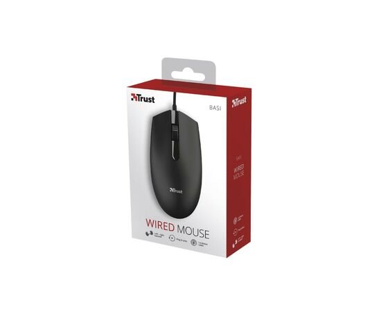Мышка Trust Basi USB Black (24271), изображение 10 Мышка Trust Basi USB Black (24271), изображение 10