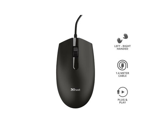 Мышка Trust Basi USB Black (24271), изображение 8 Мышка Trust Basi USB Black (24271), изображение 8
