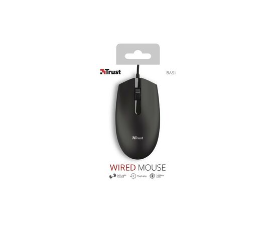 Мышка Trust Basi USB Black (24271), изображение 9 Мышка Trust Basi USB Black (24271), изображение 9
