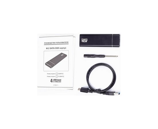 Карман внешний AgeStar M2 NGFF black (3UBNF5C (Black)), изображение 3 Карман внешний AgeStar M2 NGFF black (3UBNF5C (Black)), изображение 3