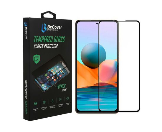 Стекло защитное BeCover Xiaomi Redmi Note 10 5G Black (706653)