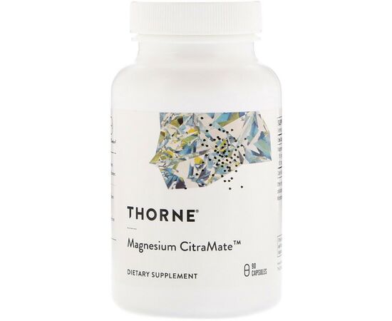 Мінерали Thorne Research Магній (Цитрат \ Малат), Magnesium Citramate, 90 капсул (THR-27202)