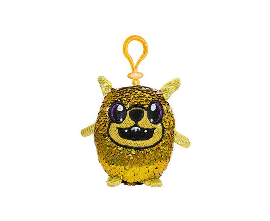 М'яка іграшка Shimmeez з паєтками S2 Енергійний Мопс на кліпсі 9 см (SH01052P)