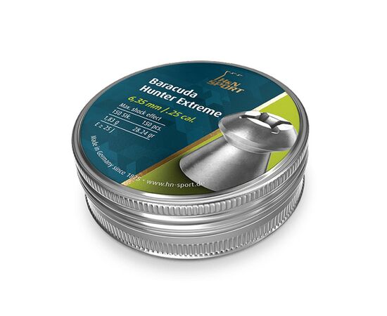 Пульки H&N Baracuda Hunter Extreme 6,35 мм , 1,84 г, 150 шт/уп (92166350001)