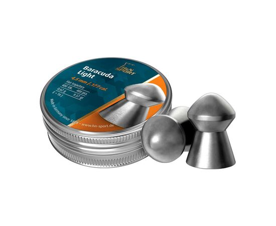 Пульки H&N Baracuda Light 4,5 мм, 0.62 г, 400шт/уп (92244500004)