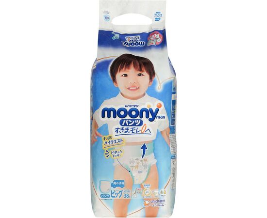 Подгузник Moony трусики для мальчиков XL 12-22 кг 38 шт (4903111207671)