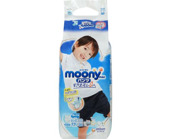 Подгузник Moony трусики для мальчиков XXL 13-28 кг 26 шт (4903111211098)