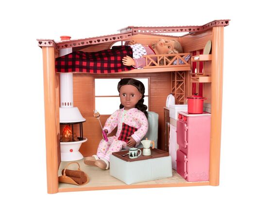 Игровой набор Our Generation Дом с аксессуарами Cozy Cabin (BD37961), изображение 2 Игровой набор Our Generation Дом с аксессуарами Cozy Cabin (BD37961), изображение 2