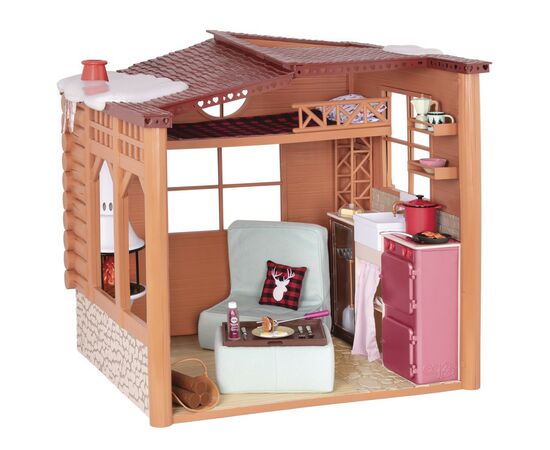 Игровой набор Our Generation Дом с аксессуарами Cozy Cabin (BD37961), изображение 5 Игровой набор Our Generation Дом с аксессуарами Cozy Cabin (BD37961), изображение 5