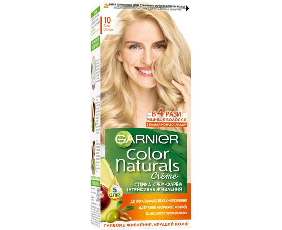 Фарба для волосся Garnier Color Naturals 10 Біле сонце 110 мл (3600540676795)