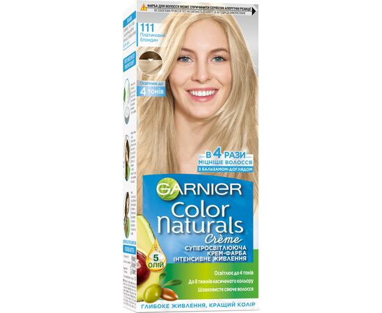 Фарба для волосся Garnier Color Naturals 111 Платиновий блондин 110 мл (3600540676986)