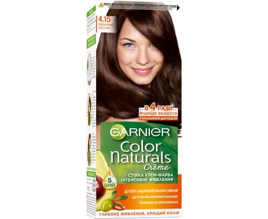 Фарба для волосся Garnier Color Naturals 4.15 Морозний каштан 110 мл (3600541091689)