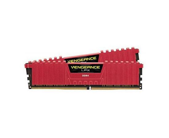 Модуль пам'яті для комп'ютера DDR4 16GB (2x8GB) 3200 MHz Vengeance LPX Red Corsair (CMK16GX4M2B3200C16R), зображення 3 Модуль пам'яті для комп'ютера DDR4 16GB (2x8GB) 3200 MHz Vengeance LPX Red Corsair (CMK16GX4M2B3200C16R), зображення 3