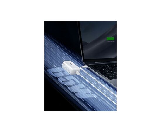 Зарядное устройство Anker PowerPort III 65W Pod PPS+GaN (White) (A2712H21), изображение 4