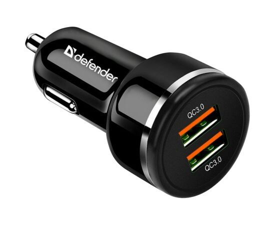 Зарядное устройство Defender UCA-80 black, 2xUSB, QC3.0, 36W (83832)