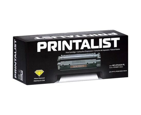 Картридж Printalist HP CLJ M280/M281/M254/ CF542X Yellow (HP-CF542X-PL), изображение 2 Картридж Printalist HP CLJ M280/M281/M254/ CF542X Yellow (HP-CF542X-PL), изображение 2