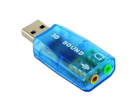 Звуковая плата Dynamode USB 6(5.1) blue (USB-SOUNDCARD2.0 blue), изображение 2 Звуковая плата Dynamode USB 6(5.1) blue (USB-SOUNDCARD2.0 blue), изображение 2