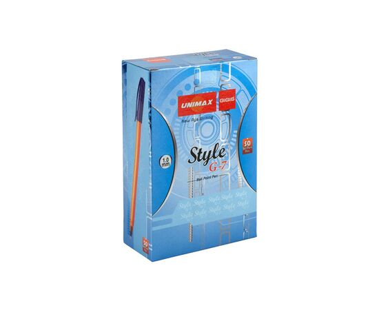 Ручка шариковая Unimax Style G7, синяя (UX-101-02), изображение 3 Ручка шариковая Unimax Style G7, синяя (UX-101-02), изображение 3