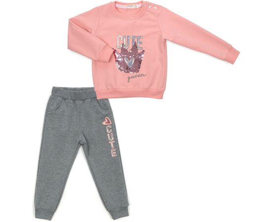 Спортивний костюм Breeze з короною перевертишем (16480-110G-peach)